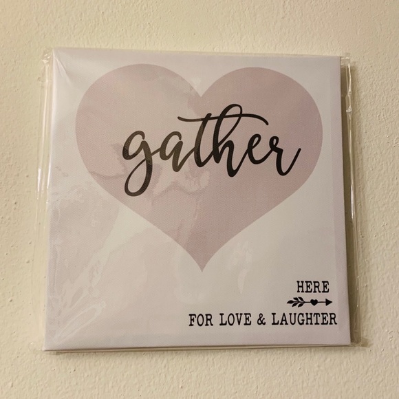 GATHER - WALL CANVAS ART NWT - Picture 1 of 3
